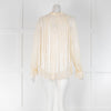 Zimmermann Cream Fringe Swing Blouse