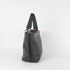 Tod's Black Tote Bag with Silver Hardware and Logo Charm