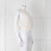 Alice + Olivia White Crochet Knit Tank with Drawstring Waist