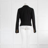 Dolce And Gabbana Black Crop Jacket With Lace Insert