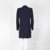 Claudie Pierlot Navy Duster Coat with Gold Buttons