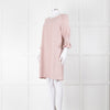 Jane Blush Pink Shift Dress with Fluted Sleeves