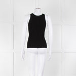 Toteme Black Ribbed Sleeveless Top