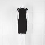 Roland Mouret Black Crepe Cut-Out Shift Dress