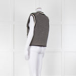 Me+Em Black Cream Knitted Waistcoat