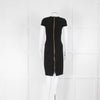 Roland Mouret Black Crepe Cut-Out Shift Dress