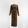 Raey Leopard Velvet Oversized Occasion Dress