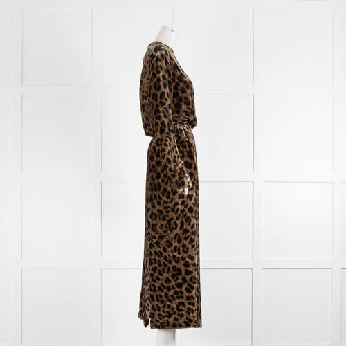 Raey Leopard Velvet Oversized Occasion Dress