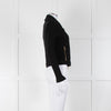 Boutique Moschino Black Gold Zip Front Knitted Jacket