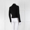 Boutique Moschino Black Gold Zip Front Knitted Jacket