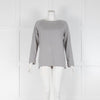 Loro Piana Grey Cashmere Raglan Jumper