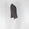 Loro Piana Grey Cashmere Button Up Jacket