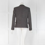 Loro Piana Grey Cashmere Button Up Jacket