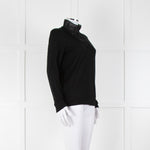 Claudie Pierlot Black Lace Detail Fine Sweater