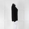 Claudie Pierlot Black Lace Detail Fine Sweater