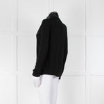 Claudie Pierlot Black Lace Detail Fine Sweater