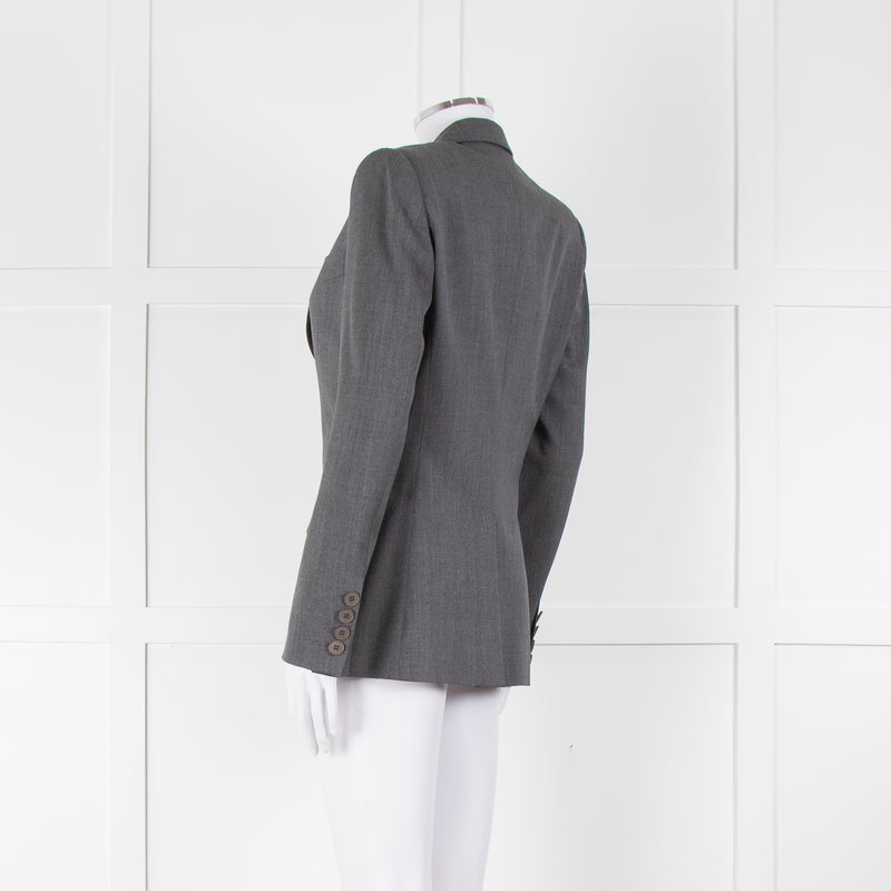 Stella McCartney Grey Light Wool Blazer Jacket