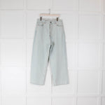 Raey Pale Blue Denim Wide Leg Jeans