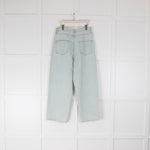 Raey Pale Blue Denim Wide Leg Jeans