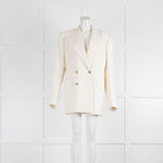 Gabriela Hearst Narciso Virgin Wool Wide Peak Lapel Double Breasted Blazer