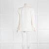 Nili Lotan White Boxy Pimpton Wool Grain De Poudre Double Breasted Blazer