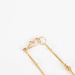 Anoushka 14ct Saturn Short Chain Gold Necklace