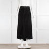 Raey Black A-Line 5 Pocket Suede Skirt