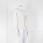 Vannina Vesperina Cream Black Polka Dot Silk Camisole