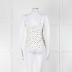 Vannina Vesperina Cream Black Polka Dot Silk Camisole