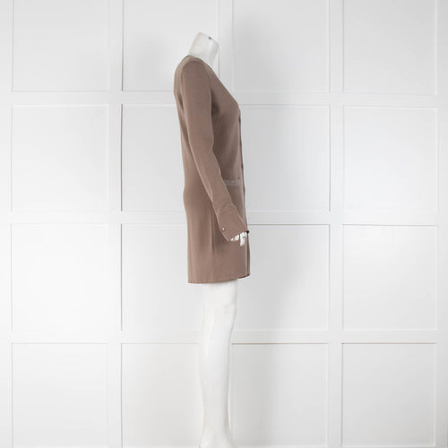 Loro Piana Longline Brown Cardigan