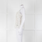 Vannina Vesperina Cream Black Polka Dot Silk Camisole