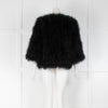 Yves Salomon Black Feather Short Jacket