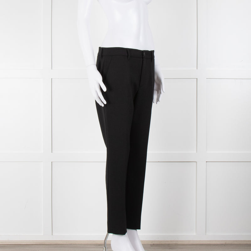 Miu Miu Black Tailored Cropped Trousers