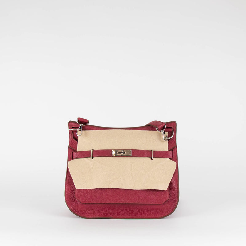 Hermes Jypsiere 28 Bag In Rubis Clemence Leather