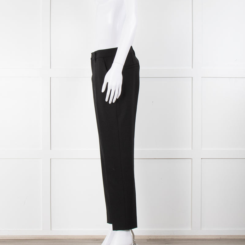 Miu Miu Black Tailored Cropped Trousers