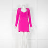 Rebecca Vallance Pink Square Neck Mini Dress