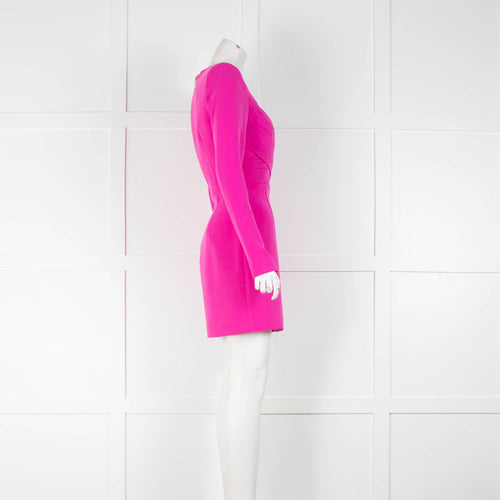 Rebecca Vallance Pink Square Neck Mini Dress