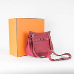 Hermes Jypsiere 28 Bag In Rubis Clemence Leather