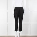 Red Valentino Black Fine Wool Cropped Trousers