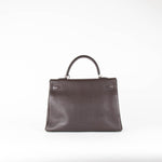 Hermes Kelly 35 Bag Brown Chevre Leather Palladium Hardware