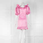 Rotate Pink Ruffle Mini Dress