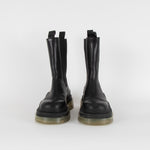 Bottega Veneta Black Tire Rubber Trimmed Chelsea Boot