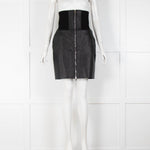 Stella McCartney Black Moto Zip Mini Skirt