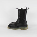 Bottega Veneta Black Tire Rubber Trimmed Chelsea Boot