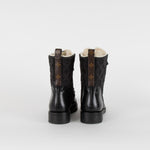 Louis Vuitton Black Ranger Boots with Shearling Lining