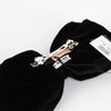 Miu Miu Black Velvet Large Bow With Box