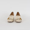 Gucci Cream GG Marmont Fringed Loafer Heels