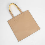 Fendi Yellow Beige  Leather Flip Medium Bag