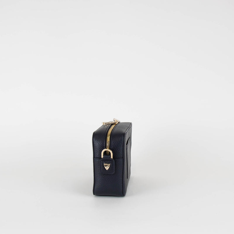 Aspinal Of London Navy Camera Crossbody Bag