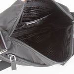 Prada Black Re-Nylon Shoulder Bag With Removable Pouch